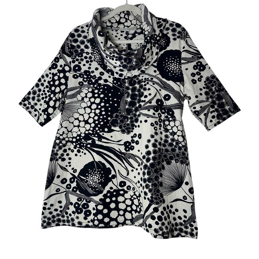 Bryn Walker Tunic Top Women's XS Oversized Short Sleeve Floral Formal Cocktail